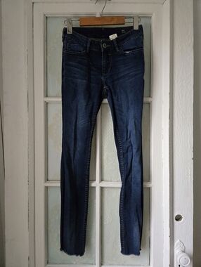 Buffalo Faye Dark Wash Mid Rise Skinny Jeans 26/31